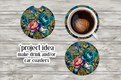 Vintage Floral Round Design, 10x10 Round Sublimation, d4 Product Image 5