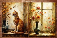 Antique Window - Vintage Floral Scrapbook Papers Product Image 2