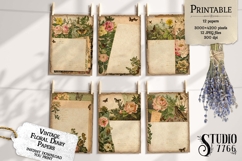Vintage Floral Diary Naturalist Papers Product Image 2