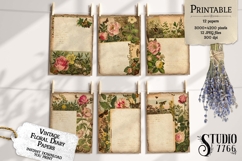Vintage Floral Diary Naturalist Papers Product Image 3
