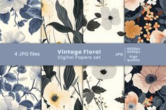 vintage floral digital papers, floral patterns, flower, vintage patterns, tumbler wraps, scrapbook,