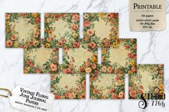 Vintage Floral Junk Journal Papers Product Image 1