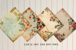 Vintage Floral Seamless Digital Paper Bundle Product Image 3