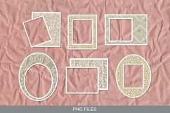 Vintage Floral Ornamental Pattern Frame Set Product Image 1