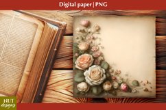 Vintage Digital paper scrapbooking Mothers day floral paper Product Image 1