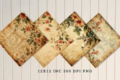 Vintage Floral Seamless Digital Paper Bundle Product Image 3