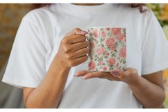 Vintage floral wallpaper Mug sublimation design Product Image 2