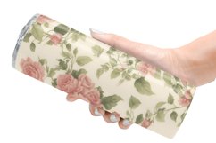 Vintage floral wallpaper Tumbler Sublimation Wrap Product Image 2