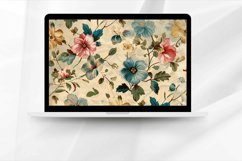 Vintage Floral Digital Paper Bundle Product Image 4
