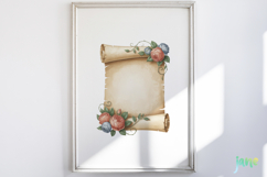 Vintage Floral Watercolor Clipart Product Image 2