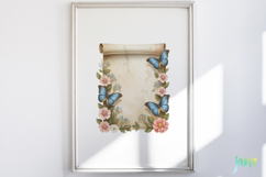 Vintage Floral Watercolor Clipart Product Image 2
