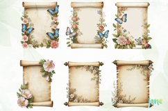 Vintage Floral Watercolor Clipart Product Image 6