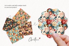 Seamless Vintage Floral Digital Paper Product Image 3