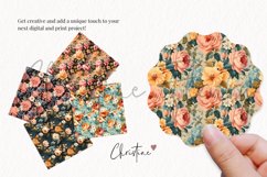 Vintage Florals Digital Paper Mini Pack Product Image 3