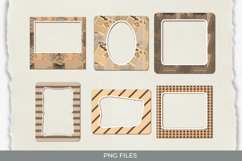 Vintage Flower Article in Newspaper Seamless Pattern Frames Product Image 1