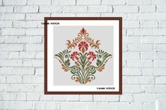 Vintage flower easy cross stitch floral hand embroidery - Tango Stitch
