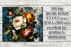 Vintage Mousepad, Sublimation Mousepad, Floral Mousepad, d1 Product Image 2