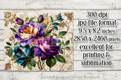 Vintage Mousepad, Sublimation Mousepad, Floral Mousepad, 101 Product Image 2
