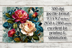 Vintage Mousepad, Sublimation Mousepad, Floral Mousepad, 103 Product Image 2