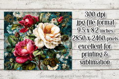 Vintage Mousepad, Sublimation Mousepad, Floral Mousepad, 104 Product Image 2