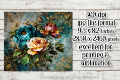 Vintage Mousepad, Sublimation Mousepad, Floral Mousepad, 109 Product Image 2