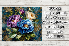 Vintage Mousepad, Sublimation Mousepad, Floral Mousepad, 113 Product Image 2
