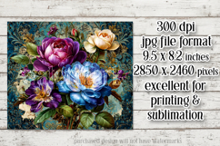 Vintage Mousepad, Sublimation Mousepad, Floral Mousepad, 119 Product Image 2