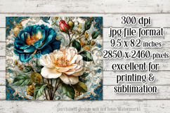 Vintage Mousepad, Sublimation Mousepad, Floral Mousepad, 121 Product Image 2