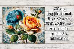 Vintage Mousepad, Sublimation Mousepad, Floral Mousepad, 123 Product Image 2