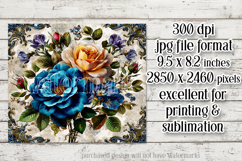 Vintage Mousepad, Sublimation Mousepad, Floral Mousepad, 124 Product Image 2