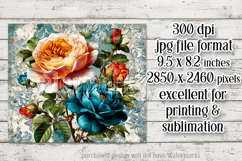 Vintage Mousepad, Sublimation Mousepad, Floral Mousepad, 133 Product Image 2