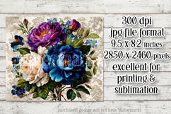 Vintage Mousepad, Sublimation Mousepad, Floral Mousepad, 134 Product Image 2