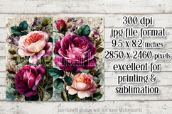 Vintage Mousepad, Sublimation Mousepad, Floral Mousepad, 135 Product Image 2