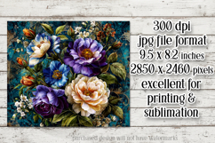 Vintage Mousepad, Sublimation Mousepad, Floral Mousepad, d14 Product Image 2