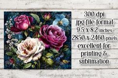 Vintage Mousepad, Sublimation Mousepad, Floral Mousepad, d16 Product Image 2