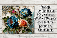 Vintage Mousepad, Sublimation Mousepad, Floral Mousepad, d23 Product Image 2