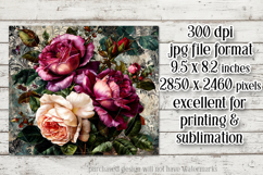 Vintage Mousepad, Sublimation Mousepad, Floral Mousepad, d26 Product Image 2