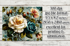 Vintage Mousepad, Sublimation Mousepad, Floral Mousepad, d6 Product Image 2