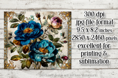 Vintage Mousepad, Sublimation Mousepad, Floral Mousepad, d63 Product Image 2