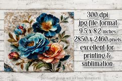 Vintage Mousepad, Sublimation Mousepad, Floral Mousepad, d64 Product Image 2