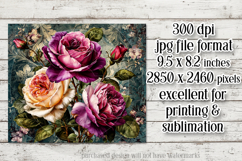 Vintage Mousepad, Sublimation Mousepad, Floral Mousepad, d66 Product Image 2