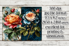 Vintage Mousepad, Sublimation Mousepad, Floral Mousepad, d69 Product Image 2