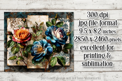 Vintage Mousepad, Sublimation Mousepad, Floral Mousepad, d93 Product Image 2
