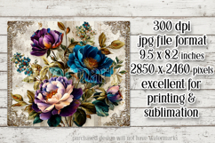 Vintage Mousepad, Sublimation Mousepad, Floral Mousepad, d95 Product Image 2