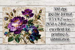 Vintage Mousepad, Sublimation Mousepad, Floral Mousepad, d97 Product Image 2