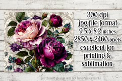 Vintage Mousepad, Sublimation Mousepad, Floral Mousepad, d98 Product Image 2