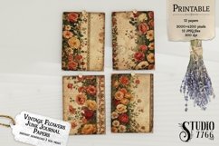 Vintage Flowers Journal Papers Product Image 3