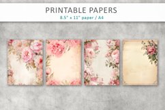 vintage junk journal, printable paper Product Image 2