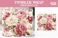 Vintage Flowers Tumbler Wrap