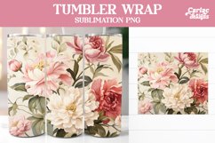 Vintage Flowers Tumbler Wrap